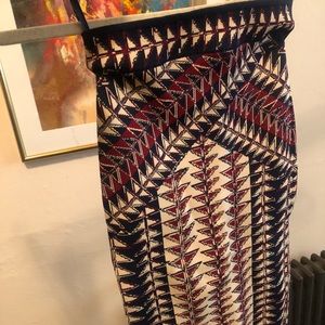 BCBG pattern fitted skirt
